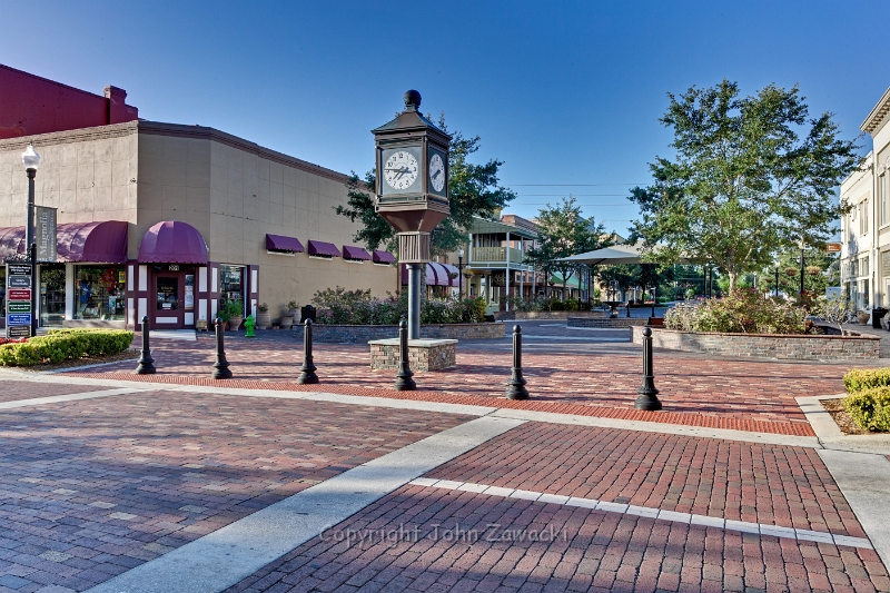 Magnolia Square_6560.jpg - Magnolia Square & Town Clock are at the heart of downtown historic Sanford, Florida’. Magnolia Square was created in 1984 to form a small public space where community events could be held.The Square has become a fun and festive gathering place for weekly Jazz bands, Halloween costume judging, Christmas tree lighting, etc. It is also home to the weekly Farmer’s Market and the Monthly “Alive After Five” events.